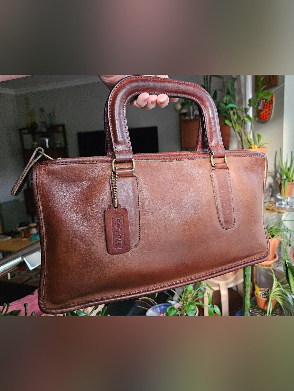 Vintage Coach Slim Satchel Compact - Made In NYC Bag